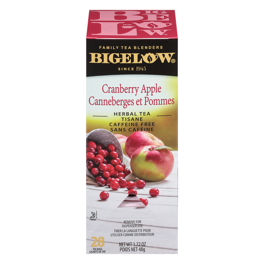 Bigelow Tea Cranberry Apple Herbal Tea 28 CT