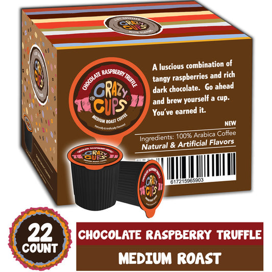 Crazy Cups Decaf Chocolate Raspberry Truffle 22 CT