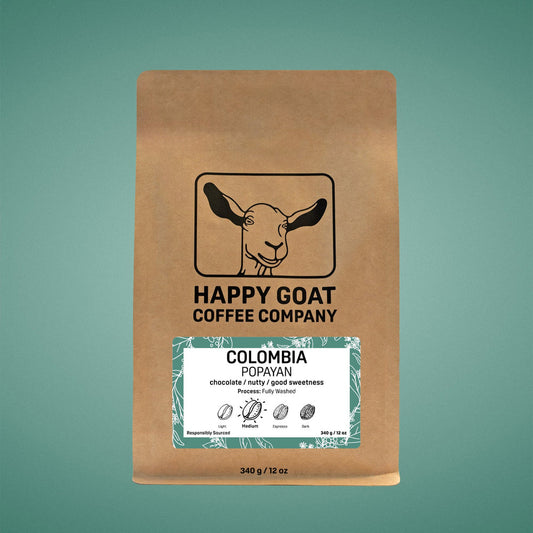 Happy Goat Coffee Company WB Colombia Popayan 12oz (340g)