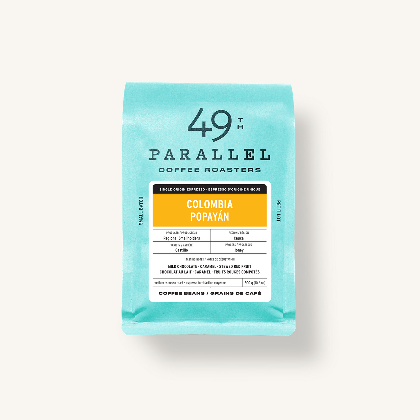 49th Parallel WB Single Origin Espresso Colombia Popayan 10.6oz (300g)