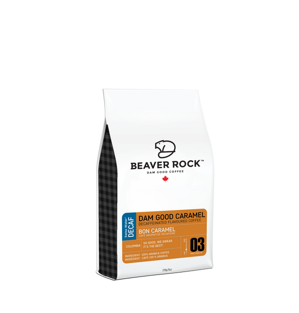 Beaver Rock WB Flavour Dam Good Caramel Decaf 8oz (227g)