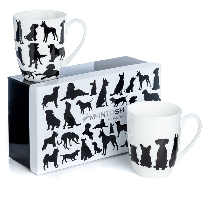 McIntosh 2 Mug Set - Dog Silhouette