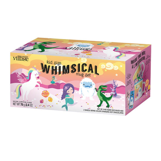 Gourmet du Village - 2 Mug Set - Whimsical (Unicorn & Yeti) - Kid Sized