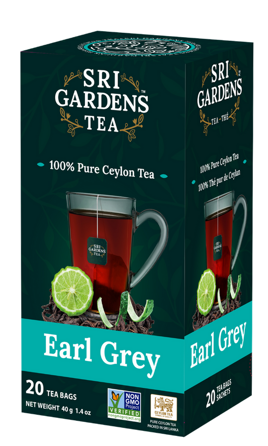 Sri Gardens 100% Pure Ceylon Earl Grey Tea 20 CT