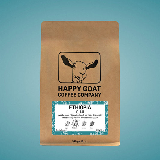 Happy Goat Coffee Company WB Ethiopia Guji 12oz (340g)