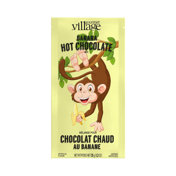 Gourmet Du Village Hot Chocolate - Whimsical - Monkey (Banana)
