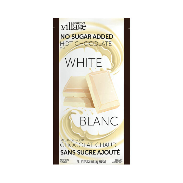 Gourmet Du Village Hot Chocolate - No Sugar Added - White Hot Chocolate