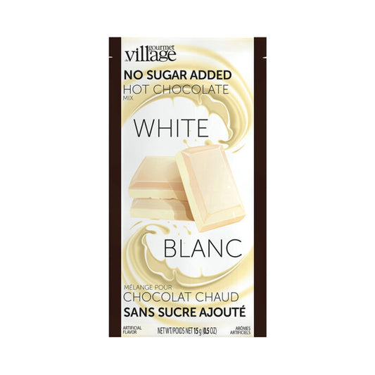 Gourmet Du Village Hot Chocolate - No Sugar Added - White Hot Chocolate