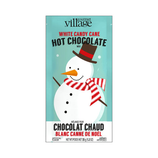 Gourmet Du Village Hot Chocolate - Festive - Snowman (White Candy Cane)