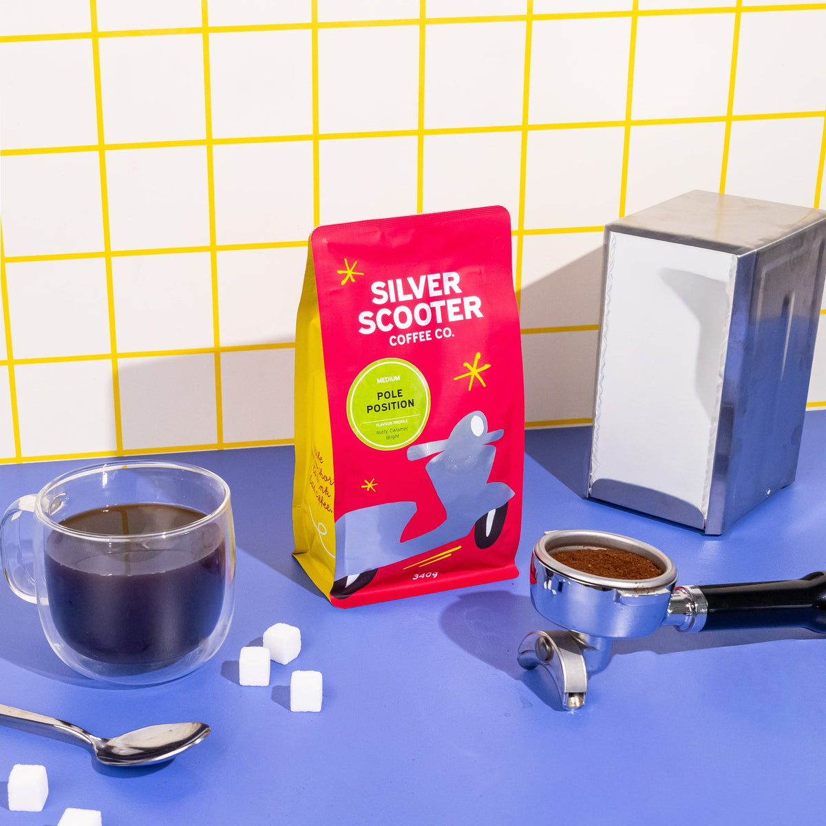 Silver Scooter Coffee WB Pole Position 12oz