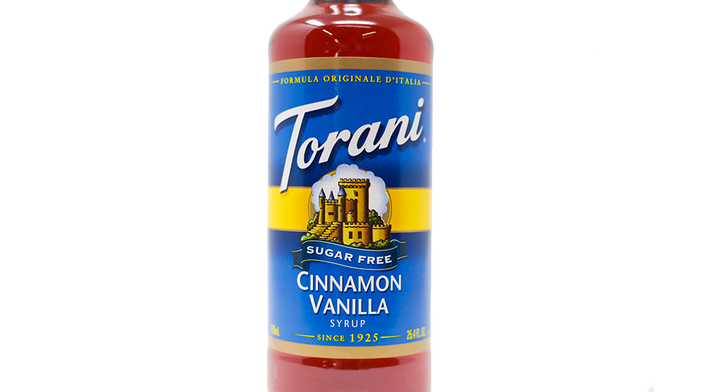 Torani Sugar Free Syrup Cinnamon Vanilla 750ml