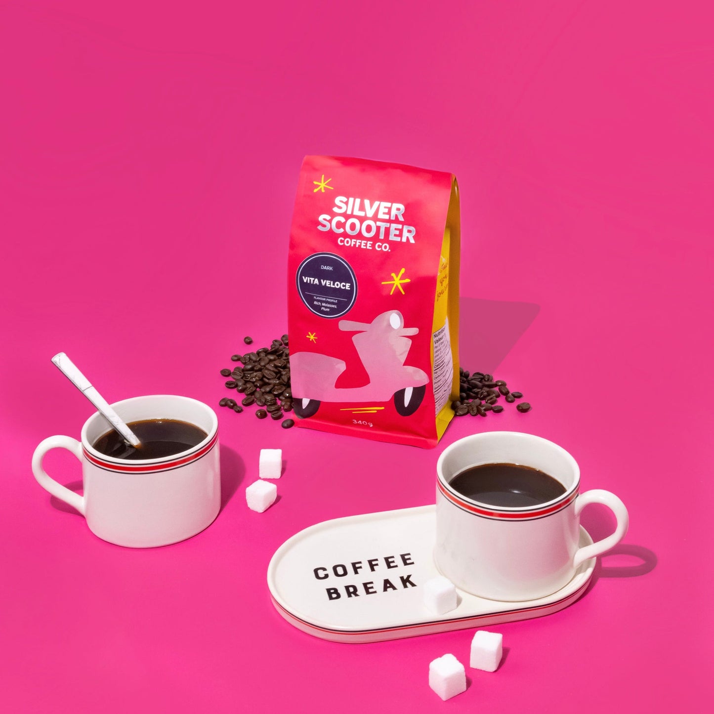 Silver Scooter Coffee WB Vita Veloce 12oz