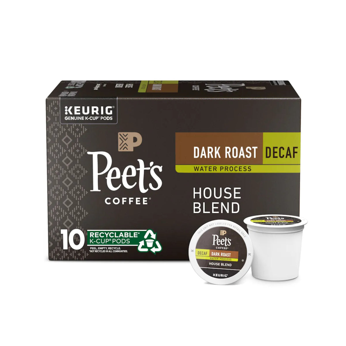 Peets House Blend Decaf 10 CT