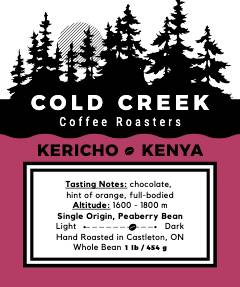 Cold Creek WB Single Origin Kenya-Kericho 1LB (454g)