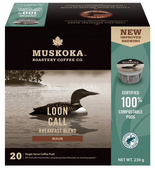 Muskoka Roastery Coffee Co. Loon Call Breakfast Blend 20 CT