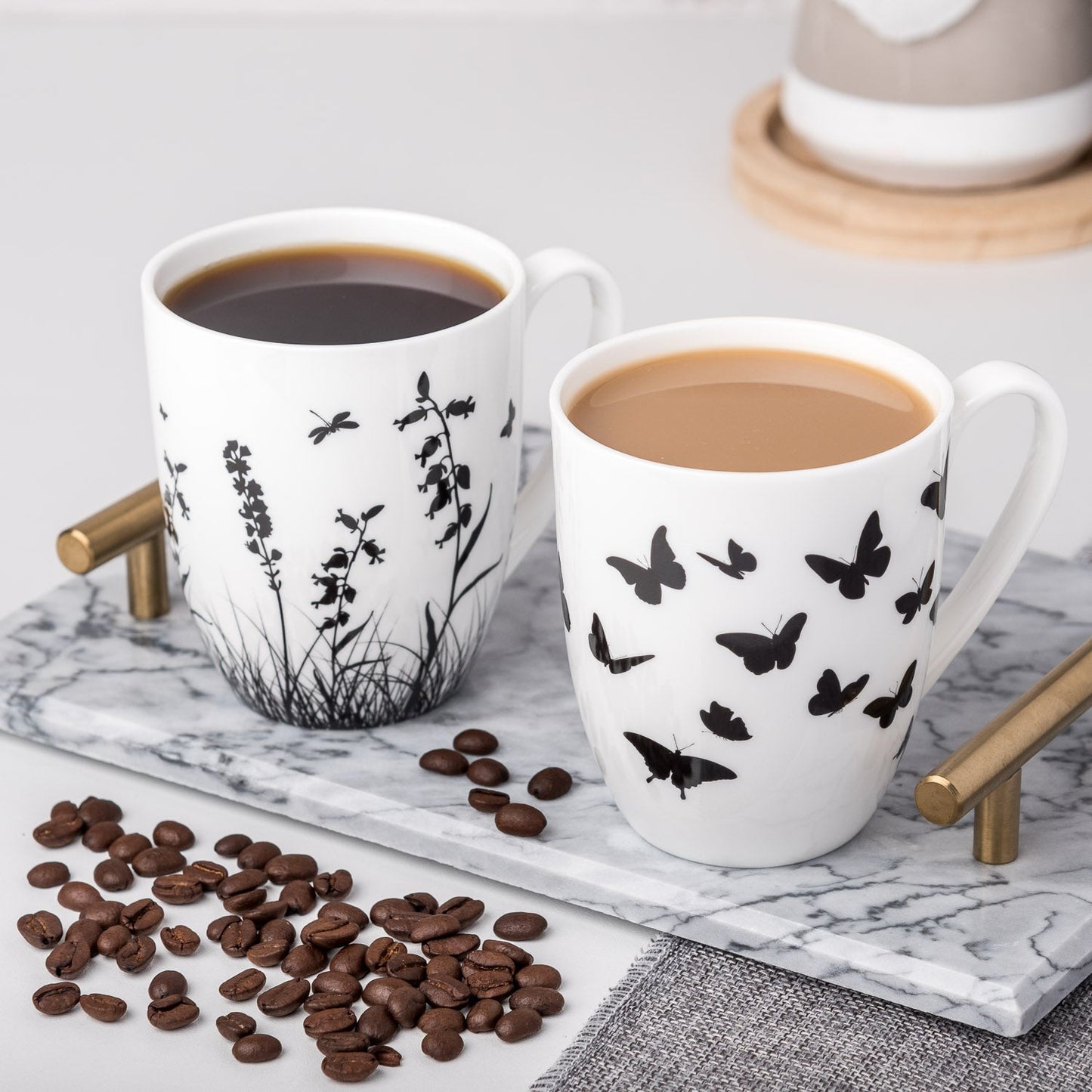 McIntosh 2 Mug Set - Meadow Silhouette