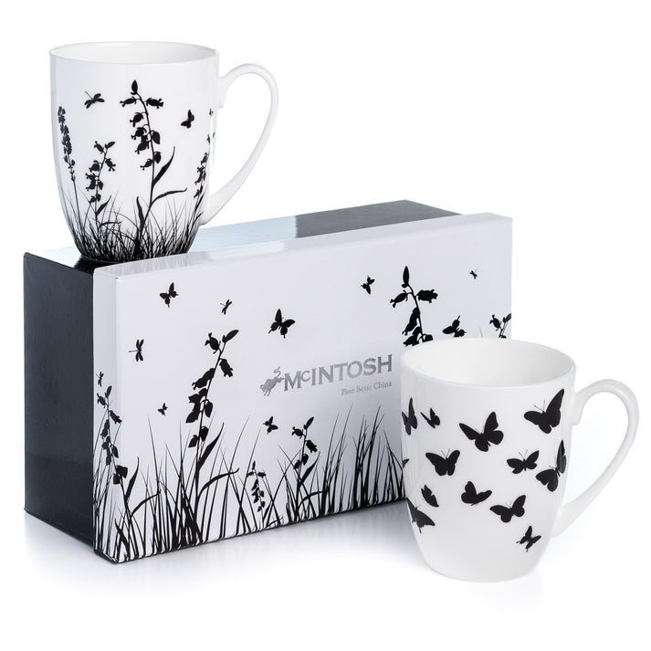 McIntosh 2 Mug Set - Meadow Silhouette