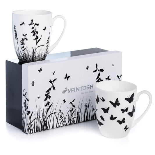 McIntosh 2 Mug Set - Meadow Silhouette