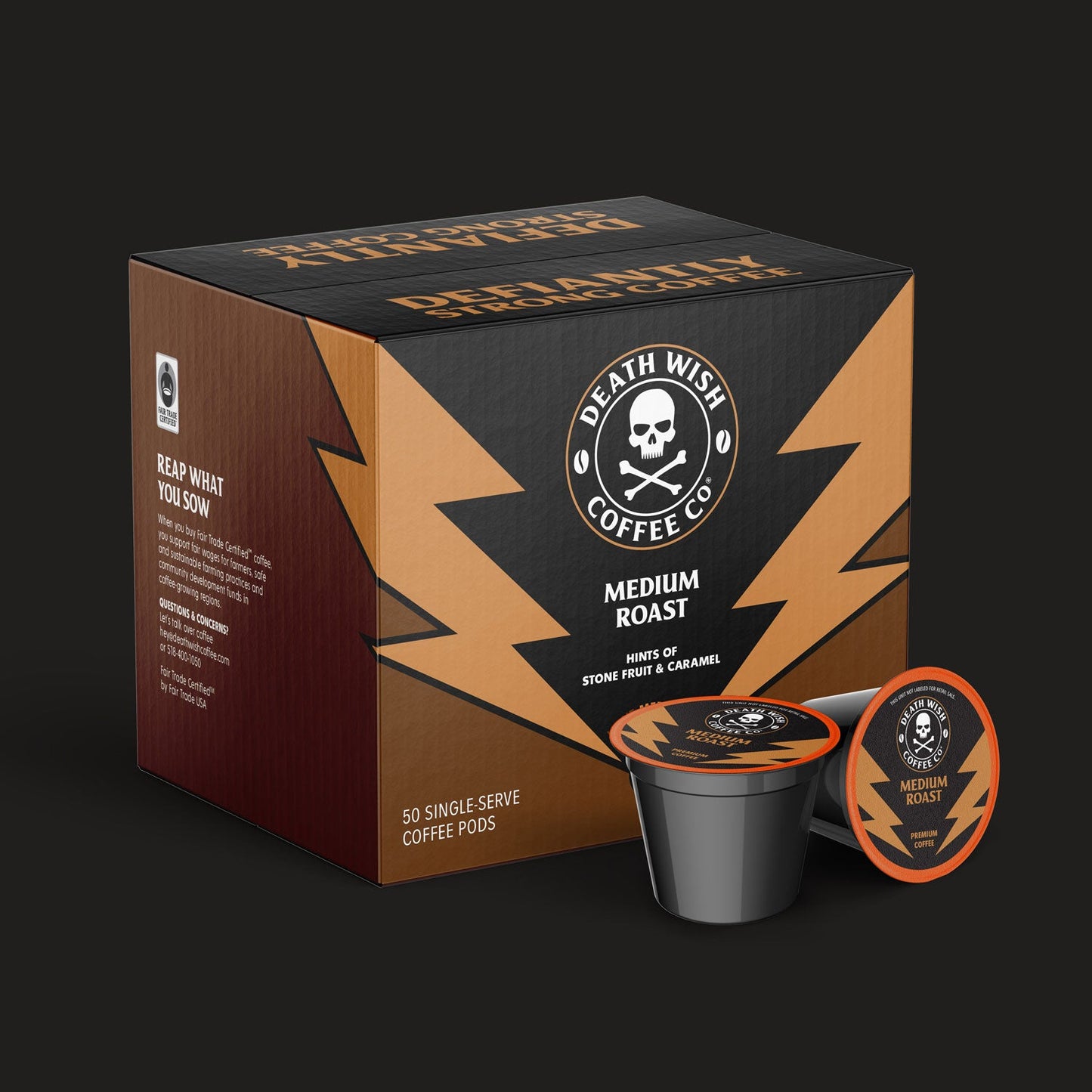 Death Wish Medium Roast 50 CT