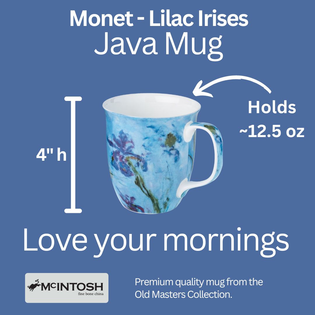 McIntosh Java Mug - Monet - Lilac Irises