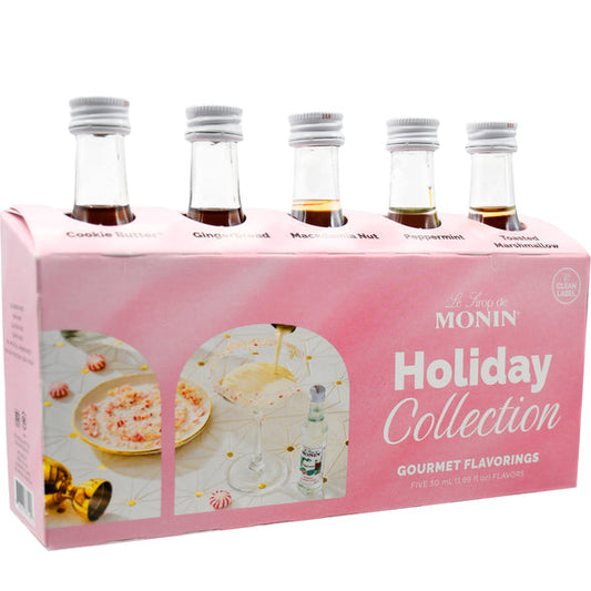 Monin Mini Sample Collection - Holiday Cheer Syrup Pack 5 X 50ml