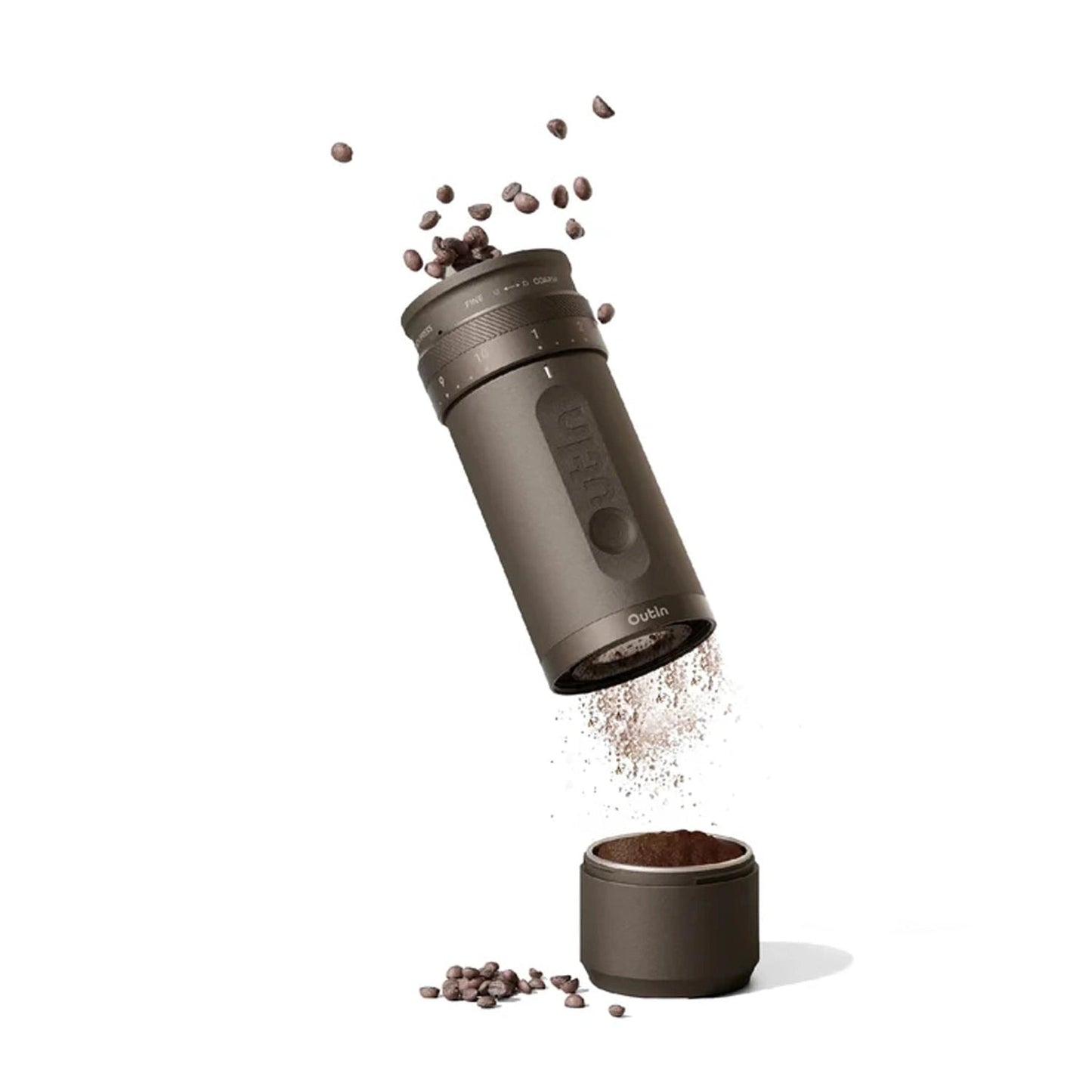 Outin Fino Portable Electric Grinder, Tundra Brown