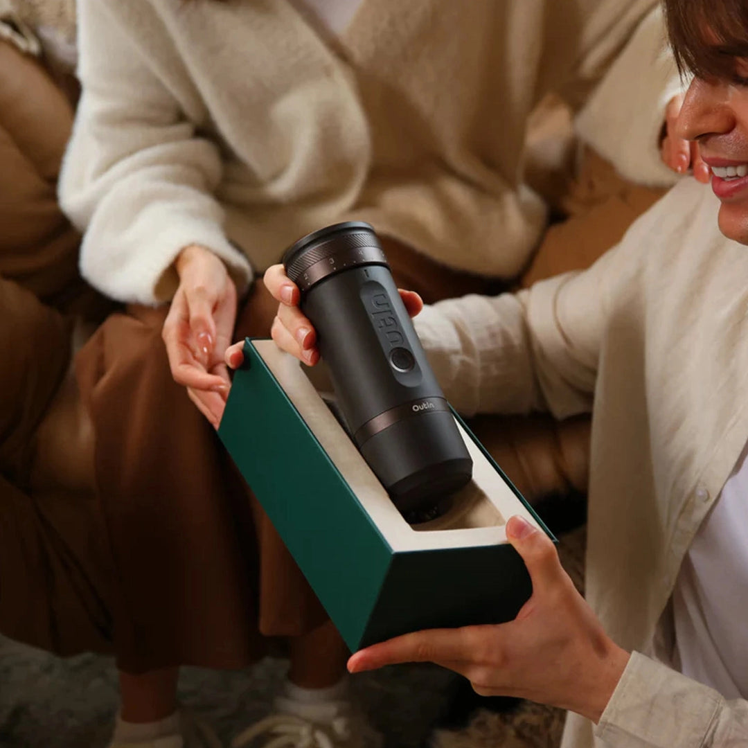 Outin Fino Portable Electric Grinder, Tundra Brown