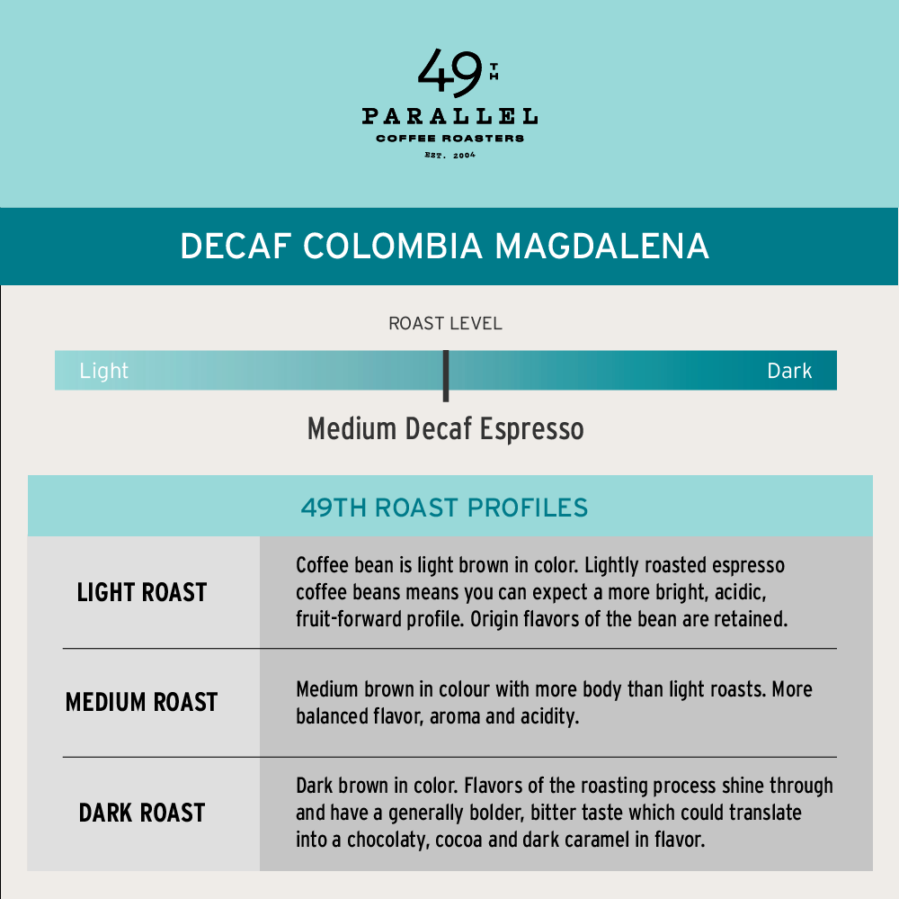 49th Parallel WB Decaf Colombia Magdalena 10.6oz (300g)