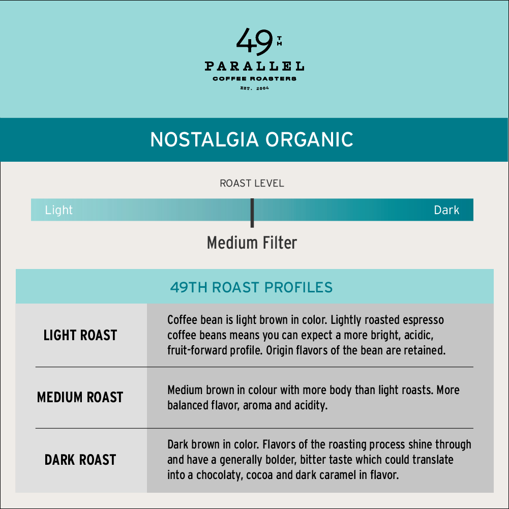 49th Parallel WB Organic Nostalgia Roast 12oz (340g)