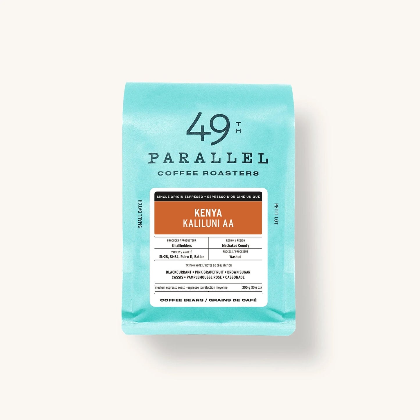 49th Parallel WB Single Origin Espresso Kenya Kaliluni AA 10.6oz (300g)