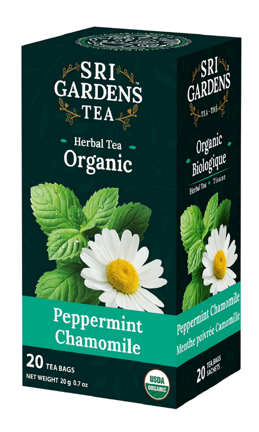 Sri Gardens Organic Peppermint Chamomile Tea 20 CT