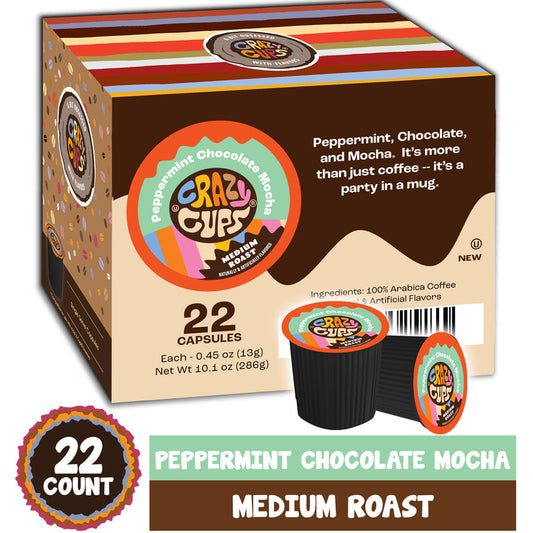 Crazy Cups Peppermint Chocolate Mocha 22 CT