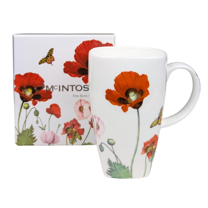 Mcintosh Grande Mug - Garden Collection - Poppies