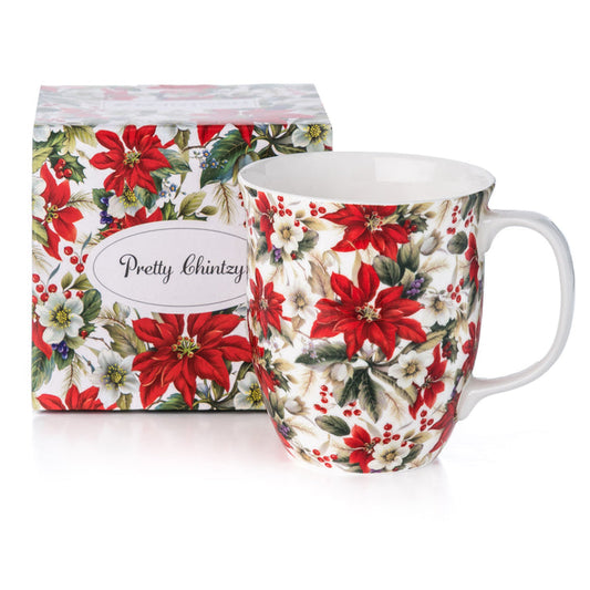 McIntosh Java Mug - Pretty Chintzy - Poinsettia