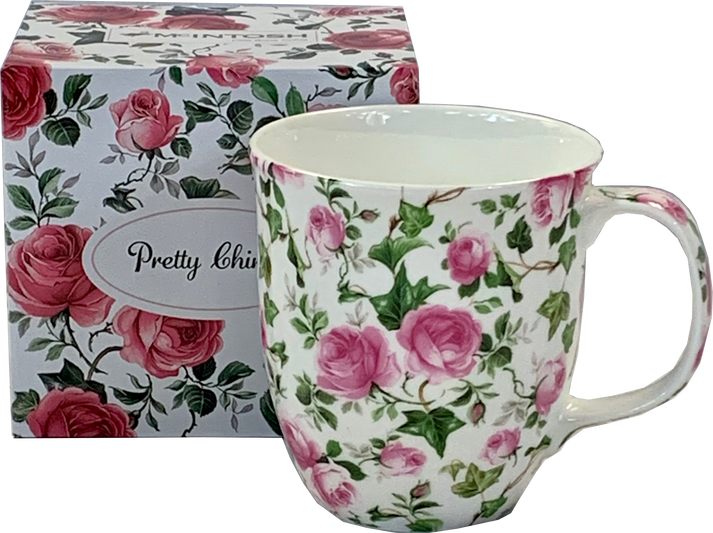 McIntosh Java Mug - Pretty Chintzy - Pink Roses