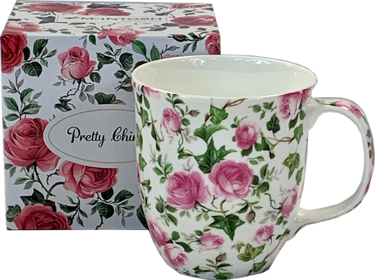 McIntosh Java Mug - Pretty Chintzy - Pink Roses