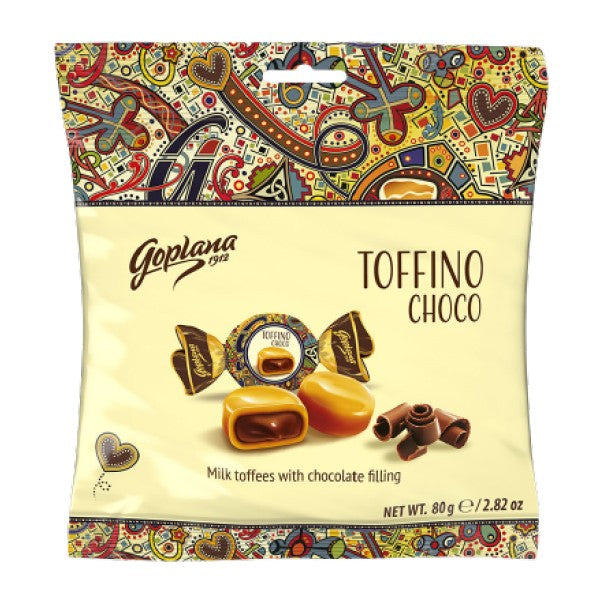 Goplana Milk Toffee w/ Chocolate Filling 80g