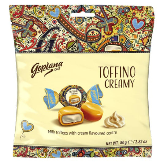 Goplana Milk Toffee with Cream Flavoured Centre 80g
