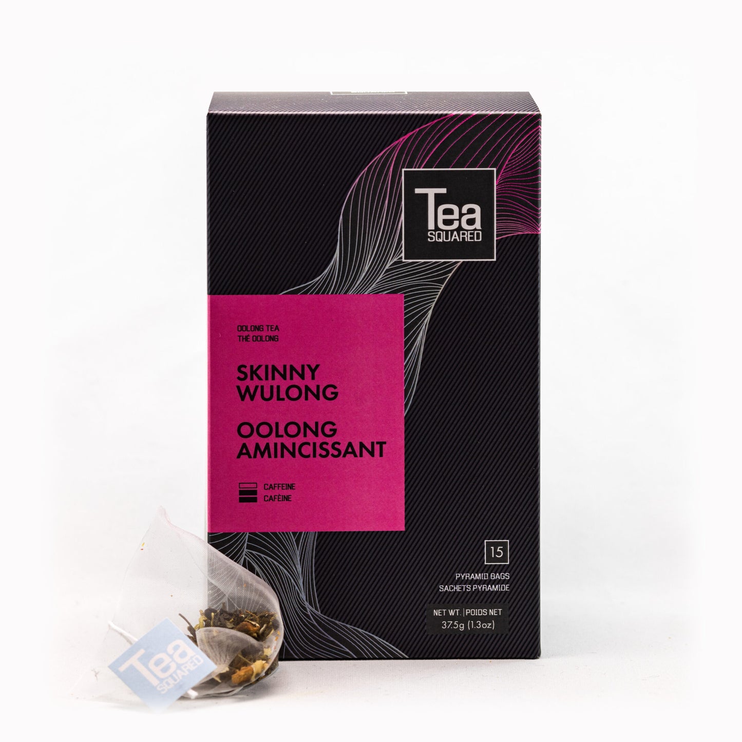 Tea Squared Pyramid Teabags - Oolong - Skinny Wulong 15 CT