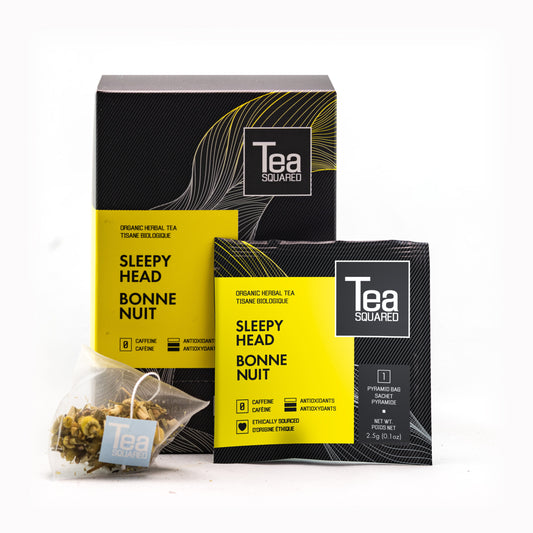 Tea Squared Pyramid Teabags - Herbal - Sleepyhead 15 CT