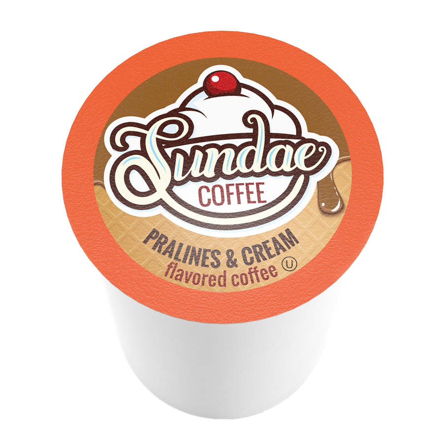 Sundae Coffee Ice Cream Flavoured Pralines & Cream 48 CT