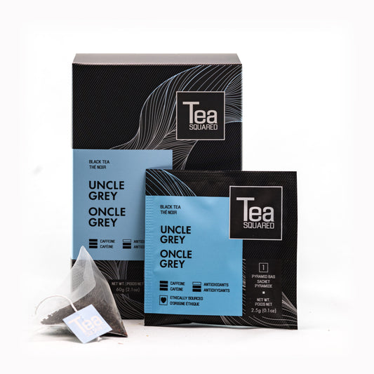 Tea Squared Pyramid Teabags - Black - Uncle Grey 15 CT