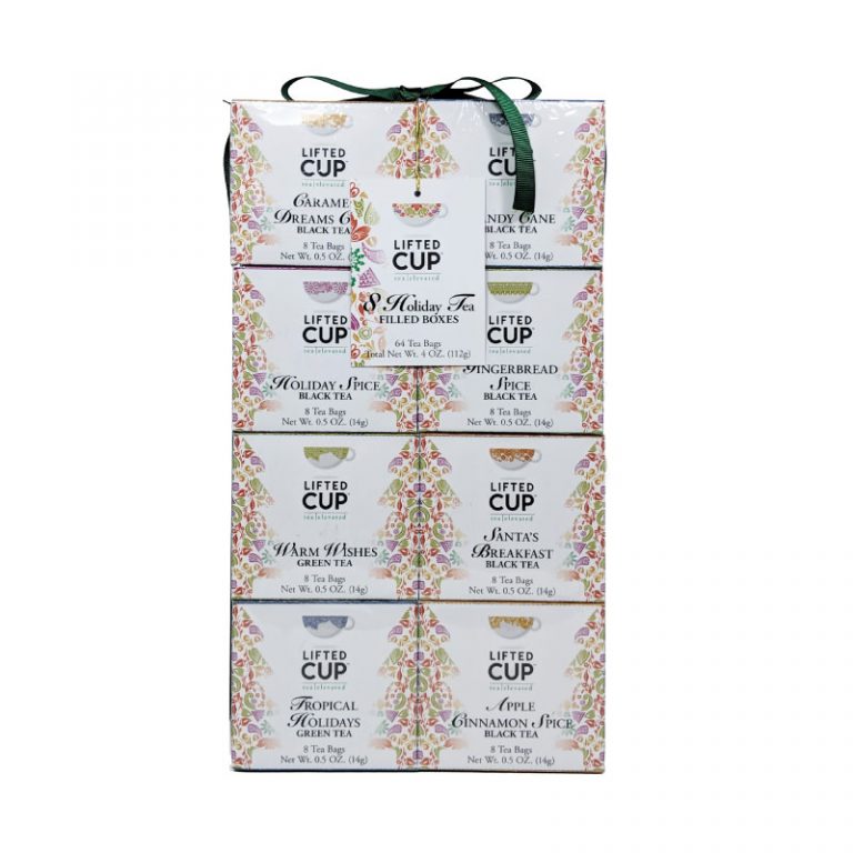 Lifted Cup Holiday Tea Breakaway Box Set 64 CT