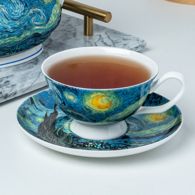 Mcintosh Teacup & Saucer - Van Gogh - Starry Night