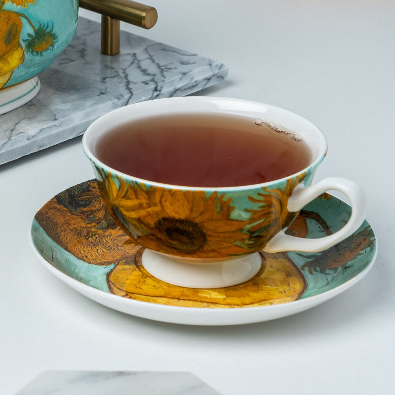 Mcintosh Teacup & Saucer - Van Gogh - Sunflowers