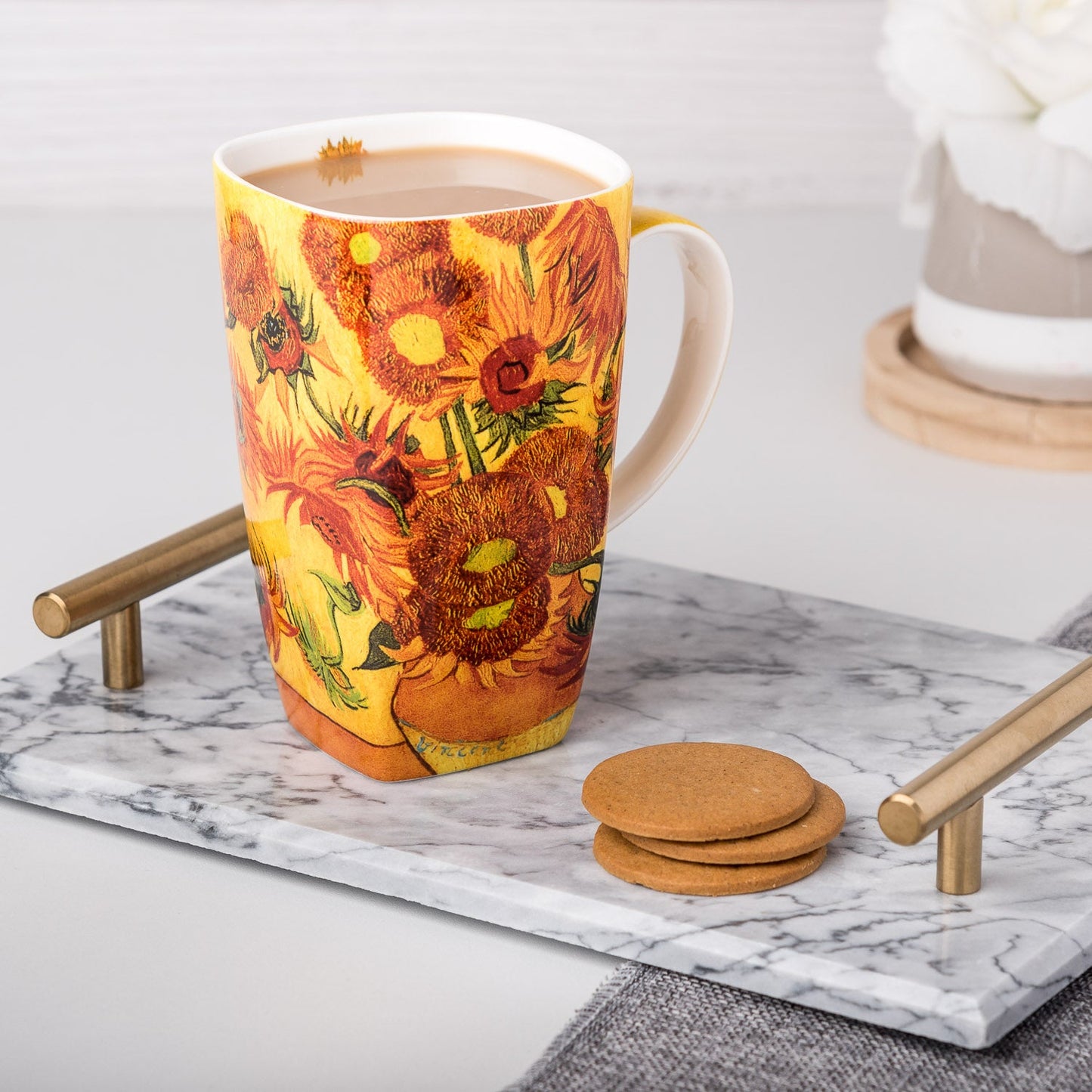 Mcintosh Grande Mug - Masters - Van Gogh - Sunflowers