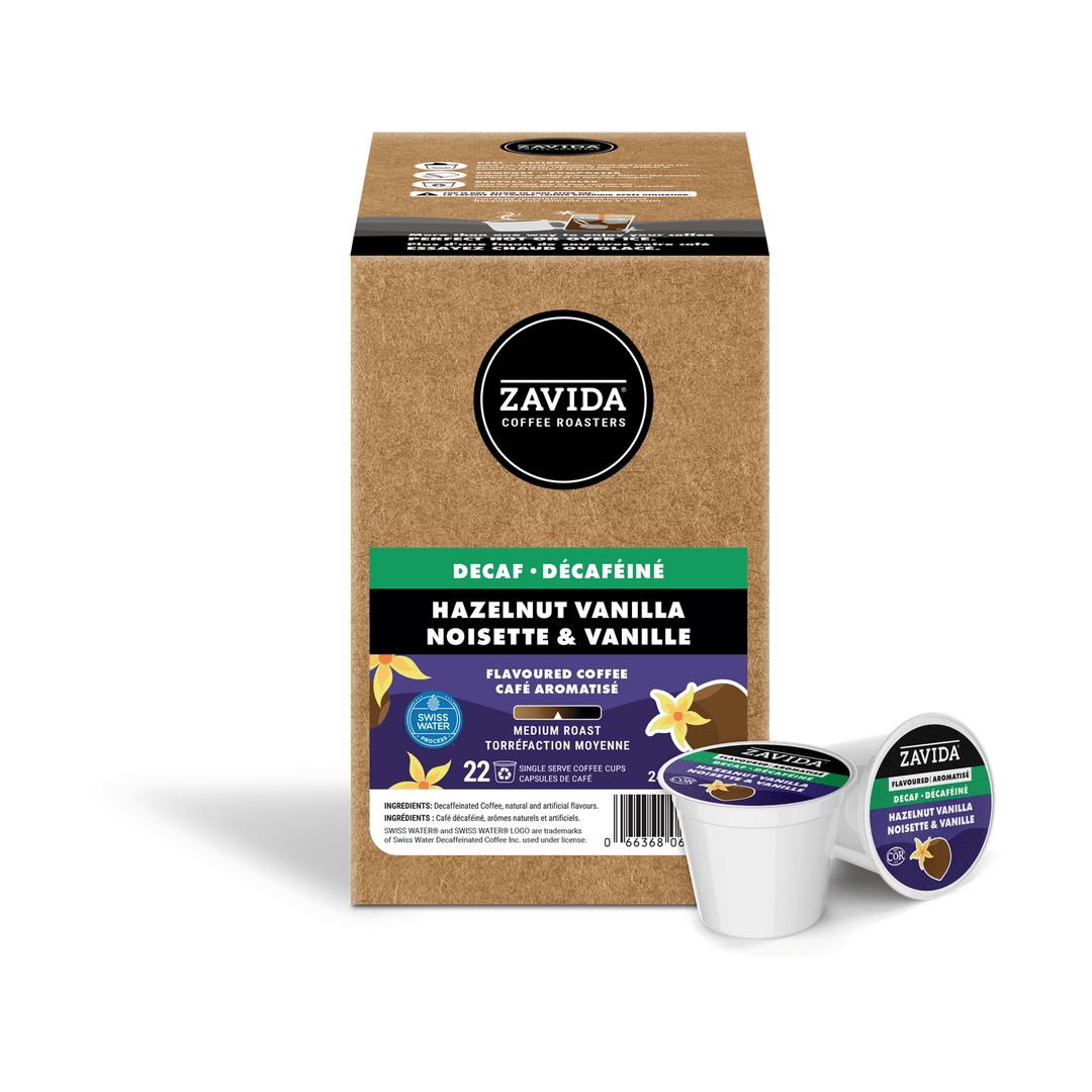 Zavida Hazelnut Vanilla Decaf 22 CT