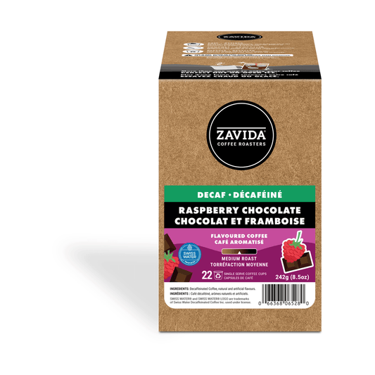 Zavida Raspberry Chocolate Decaf 22 CT