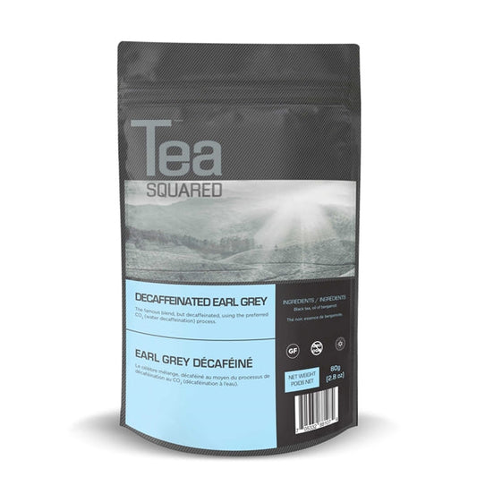 Tea Squared Loose Leaf Tea - Black - Earl Grey Decaffeinated 80g