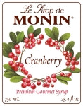 Monin Mini Syrup Cranberry 50ml